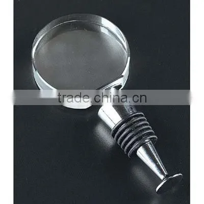 round blank crystal wine stopper bottle stopper
