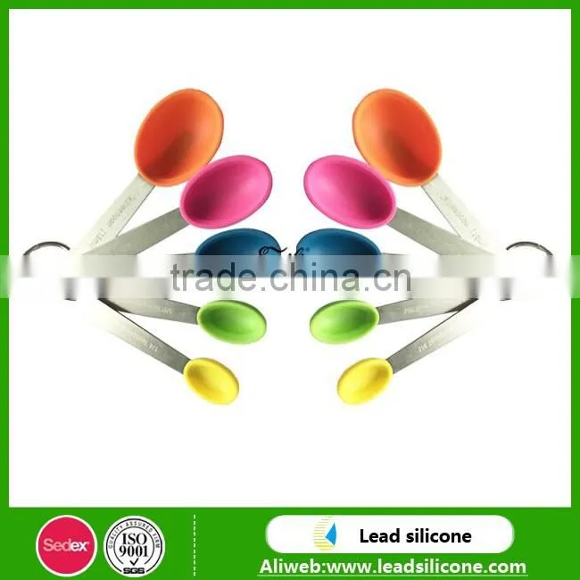 Non-stick stainless steel Silicone Measuring Spoons
