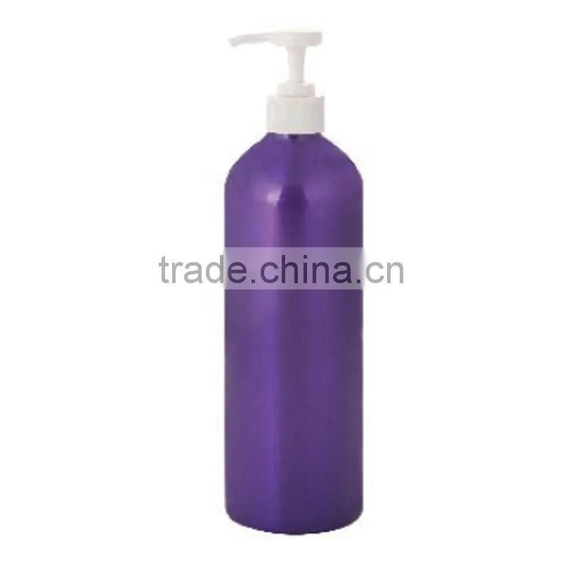 High capacity hand aluminum bottle with pump