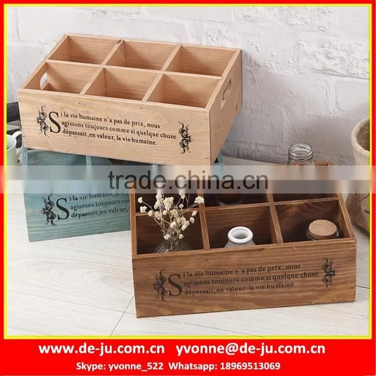 Solid Handmade Wooden Desk Organizer