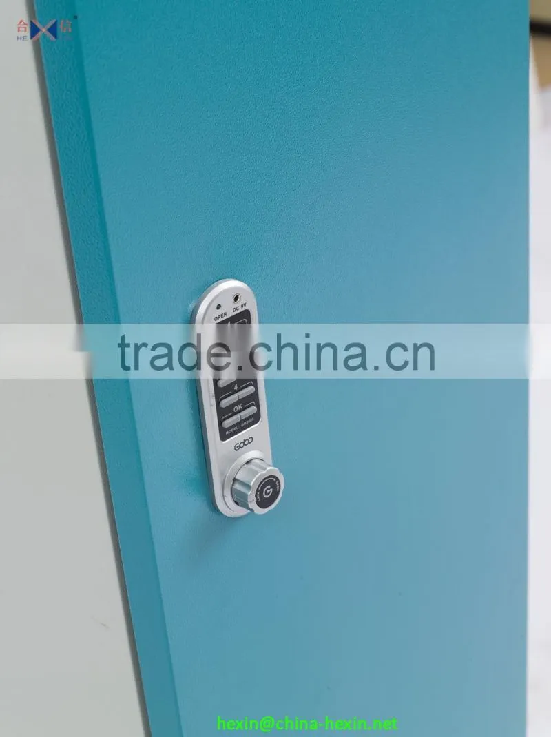 Modern one tier steel locker, durable knock down steel one doors storage cabinet