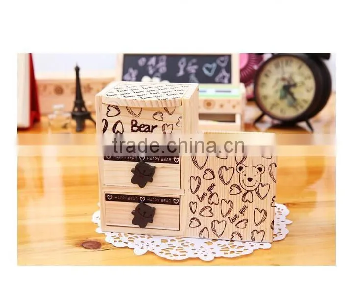 Children's prize gift wooden pen container