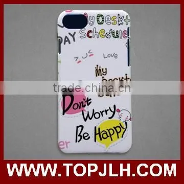 white coated hard case for iphone 7/7 plus custom made phone case