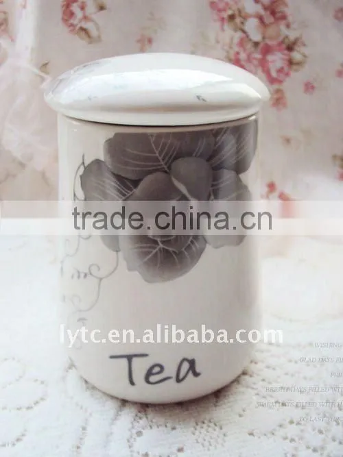 2015 new style Kitchen ceramic food canister