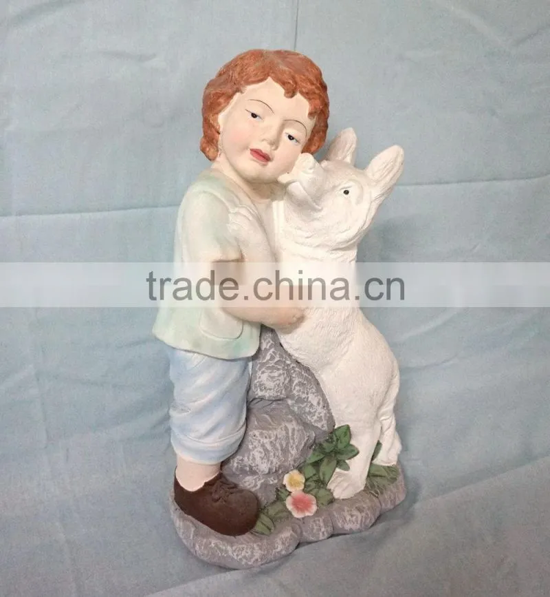 Fiberglass colorful statue garden ornament