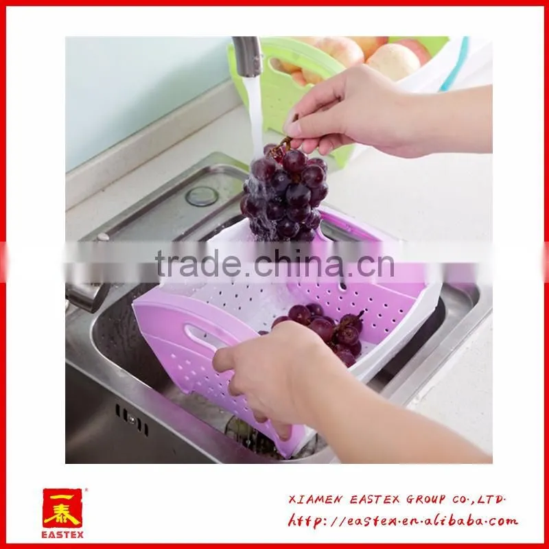 Foldable draining calathus kitchenware basket series