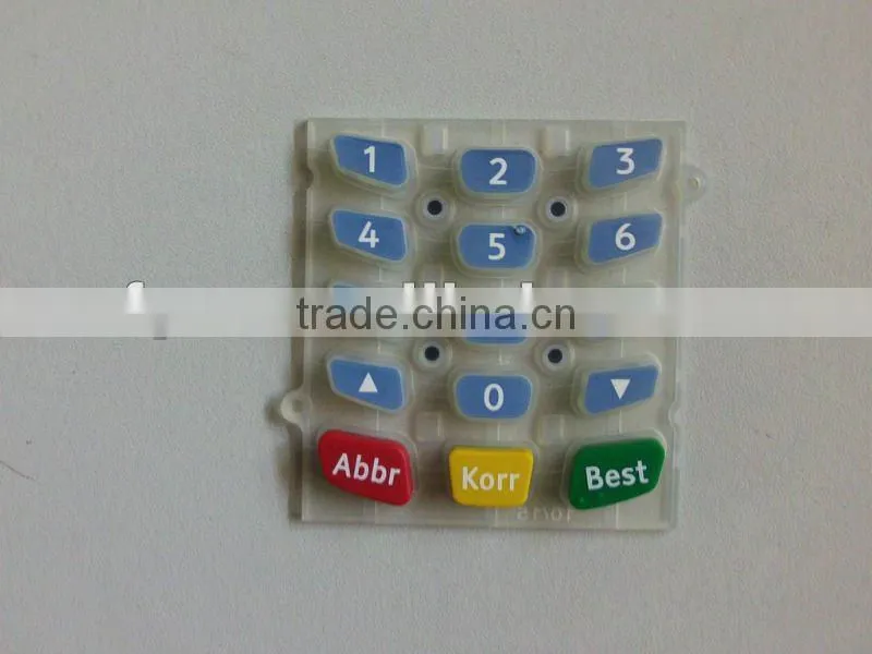 colored silicone button silica gel keypad rubber botton