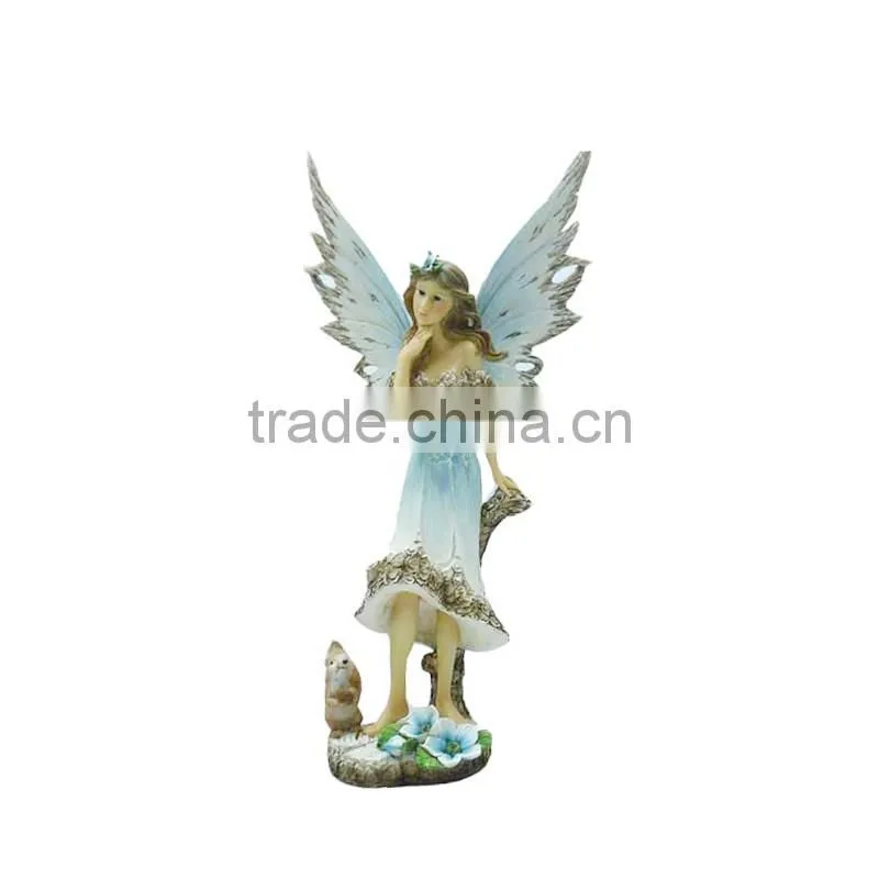 Polyresin garden fairy, flower fairies
