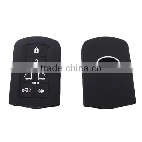 7 buttons silicone car key case, key jackets for toyota. silicone car key cover