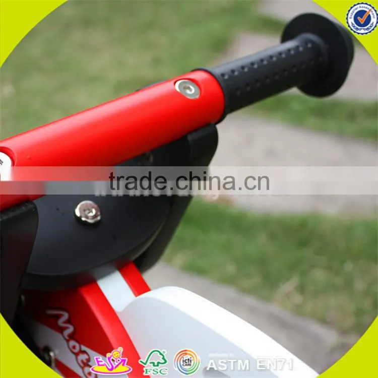 Wholesale cool wooden balance bike promotion gift wooden balance bike high quality children wooden balance bike toy W16C013