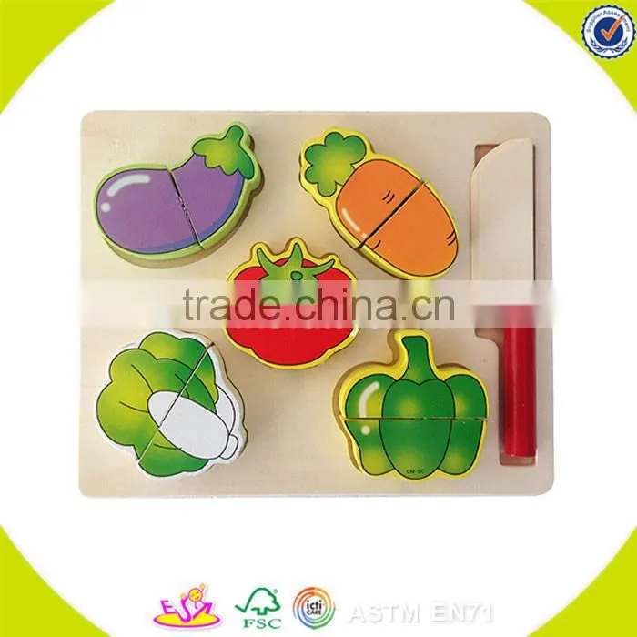 Wholesale top quality kids wooden tea sets toy popular pretend baby wooden tea sets toy W10B052