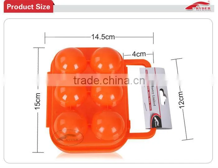 Plastic Camping 6 Egg Carrier