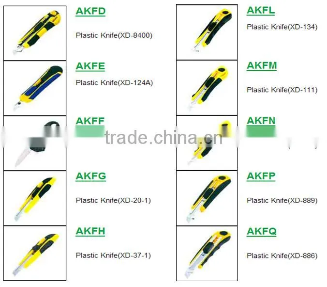 utility knife retractable blade box cutter art knives snap off lock razor blade plastic shell