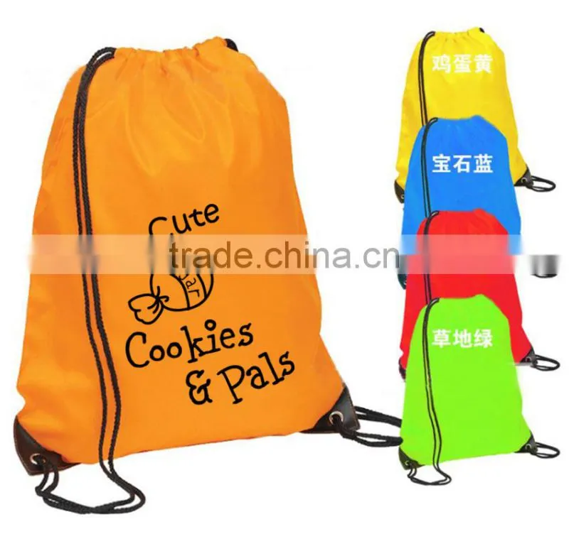 210D Nylon Custom Mesh Drawstring Pack/Bag/Backpack