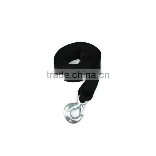 Winch strap with zinc hook