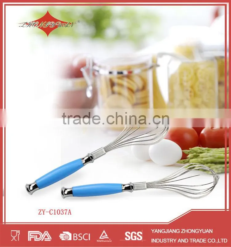 2015 new products 12 inches egg beater with plastic handle