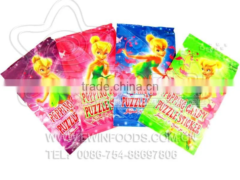 Nice Girl Puzzle Sticker With Popping Candy