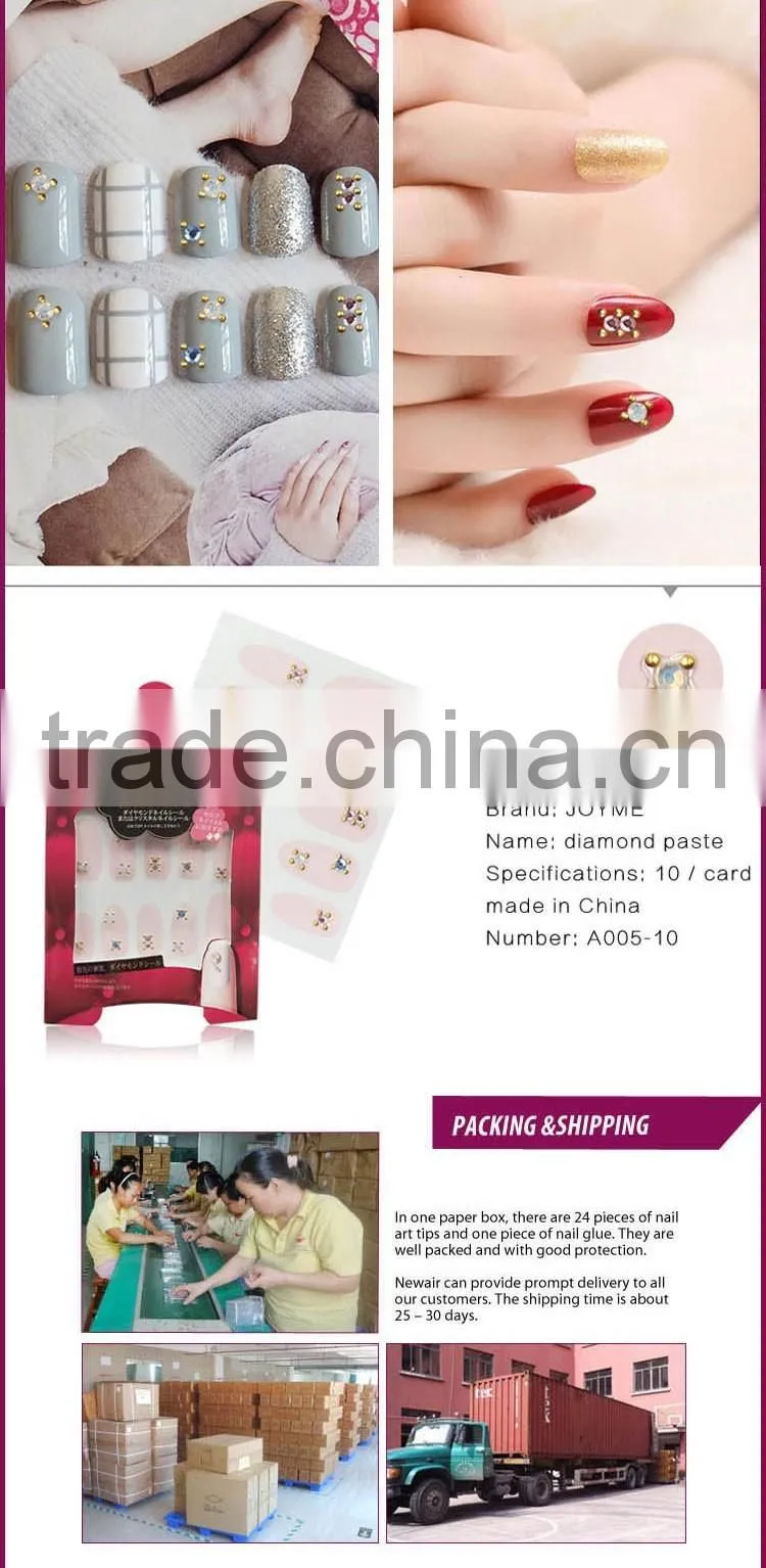 New Air Bling Shinny Cute Stickers Colorful Rhinestones Decoration 3d Nail Art Jewelry