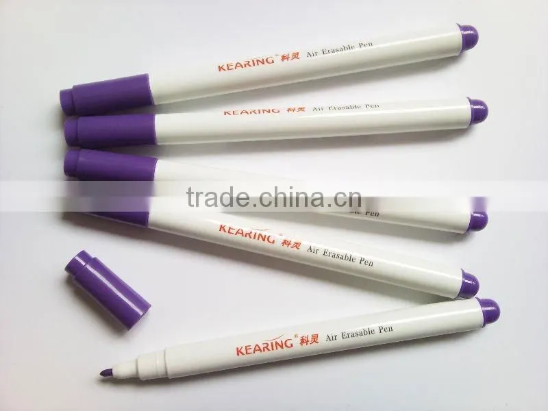 Kearing Magic Marker Pens Auto Disappear Violet Color with 1.0 mm Fiber Tip For Temporary Marker #AV10