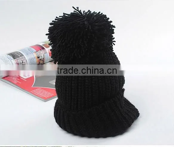 fashion new winter computer OEM LOGO adult beanie hat knitted factory maker