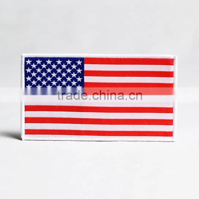 factory price Embroidery Patch/national flag design embroidery patch