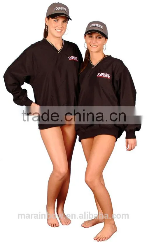 Sport Technical women's V-Neck Raglan Golf Baseball Pocket Wind Shirt Jumper
