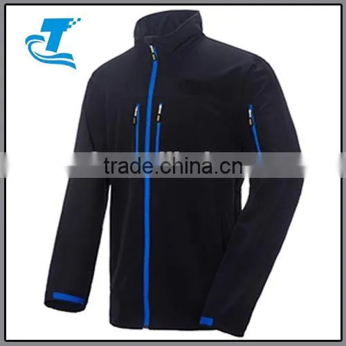 Newest Snap-up Non-removable softshell jacket men