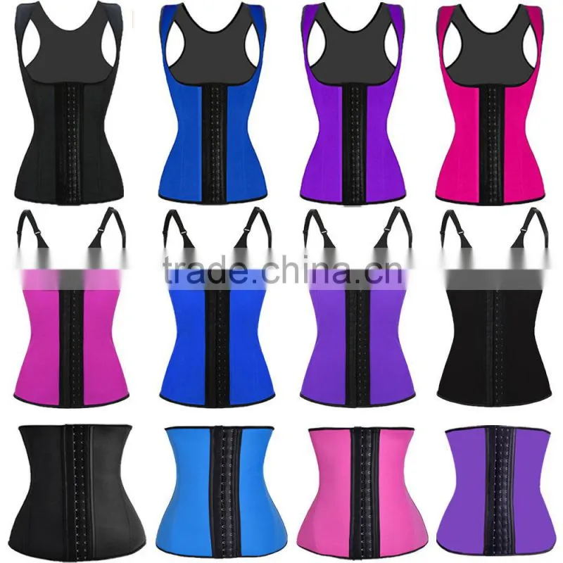 Fashion Black/Blue Cowboy New Belt Tied with a black waist Corset Tight Corset Denim zipper Girdle For Women