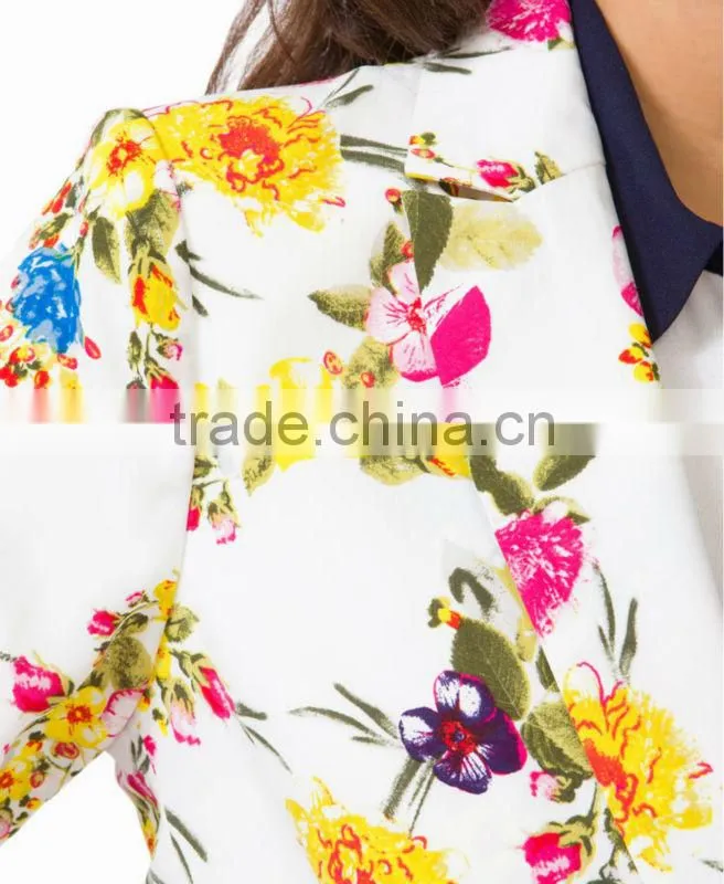 Floral Print Blazer