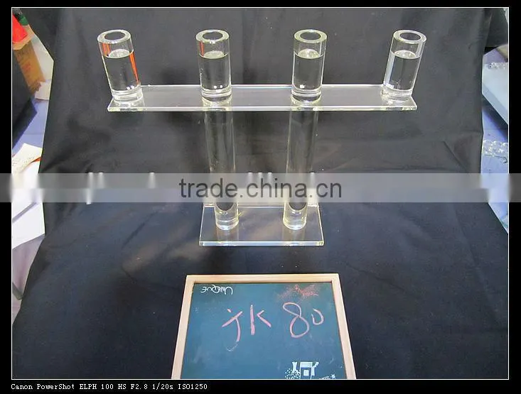 4 sticks crystal candle holder for home decoration