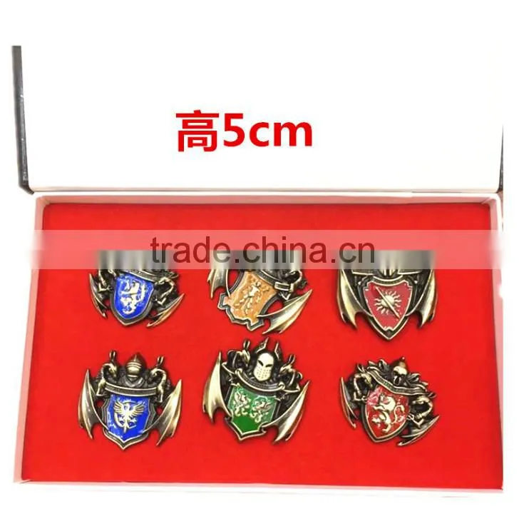Game of Thrones set of 6 pins/buttons/badges Collection packed with Gift box