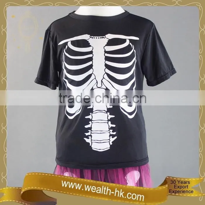 Carnival Black Skeleton Costume Halloween