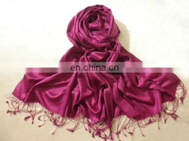 100% Silk Shawls in satin weave