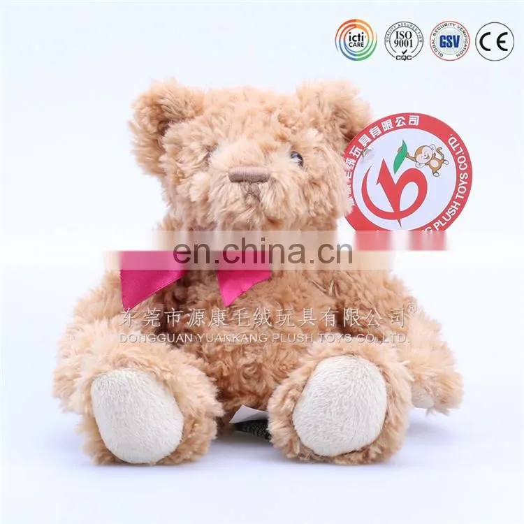Mini plush white bear toy with T-shirt /voice recording teddy bears