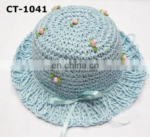 paper string material fashionable children hat
