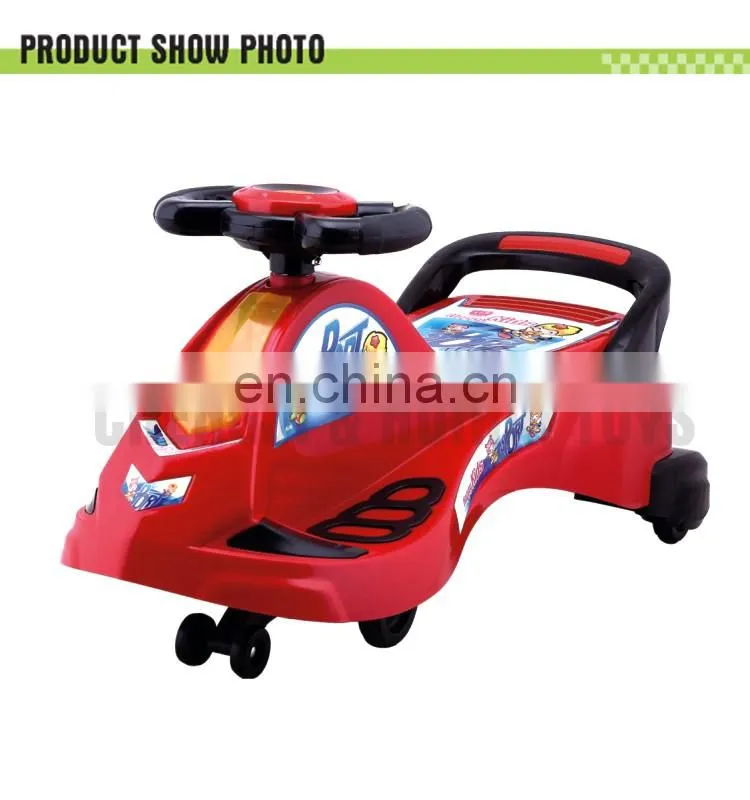 Plastic ride on car sliding baby swing car