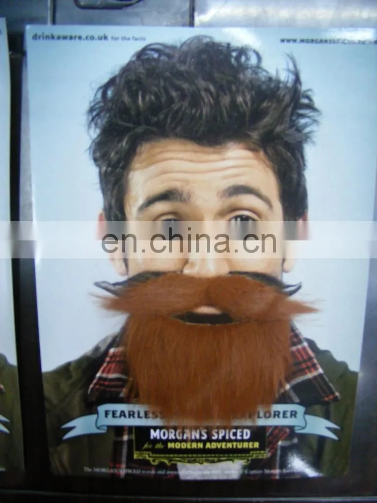funny fake beard for sale party fake beard moustache MOU-0040