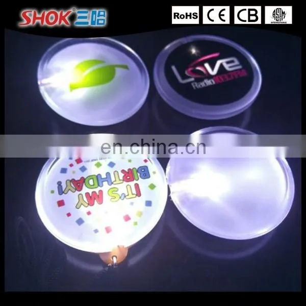2017 Popular christmas decoration outdoor led safety clip on lights police badge for sale