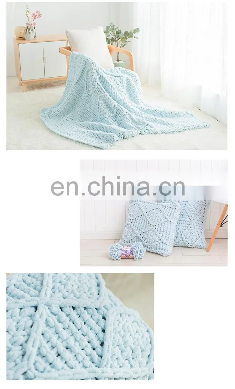 New type 100% polyester hand knit yarn