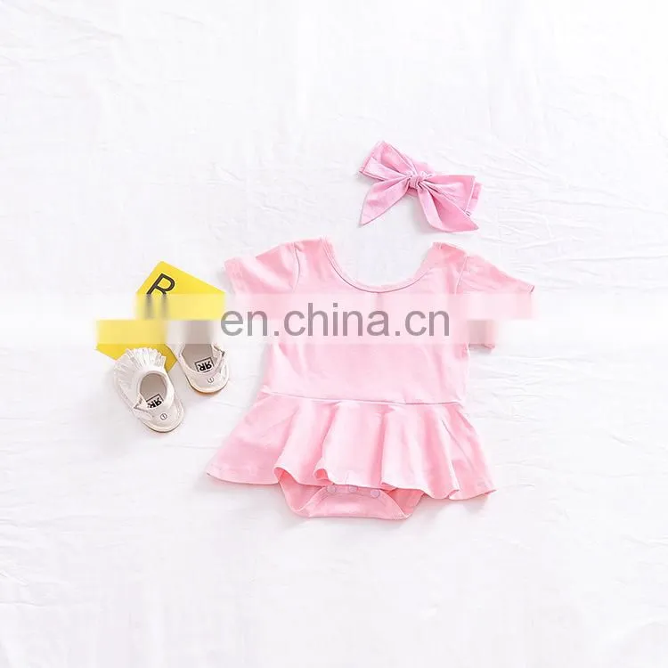 New Fashion Infants & Toddler Clothes Summer Baby Cotton Princess Girls Dress Romper
