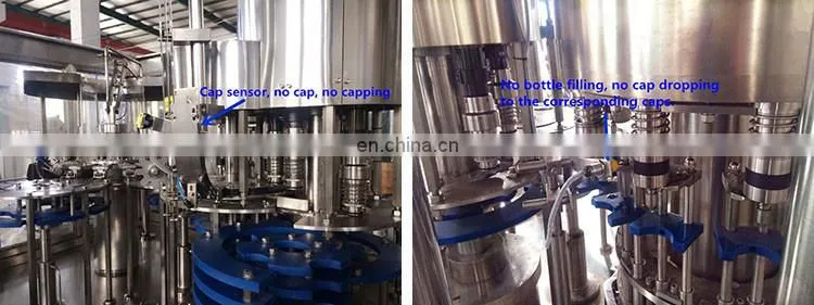 zhangjiagang 80000bph good prices 4 head 1 gallon mini small aseptic milk coffee juce juice tea hot bottle filling machine