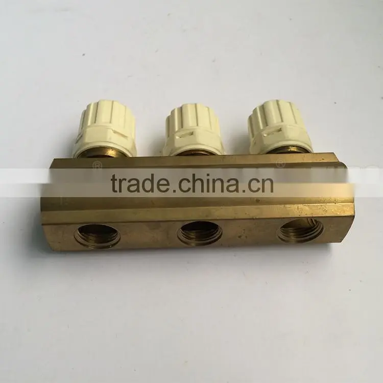 Wholesale price BST / NPT gas water distribution floor heating manifold with valve