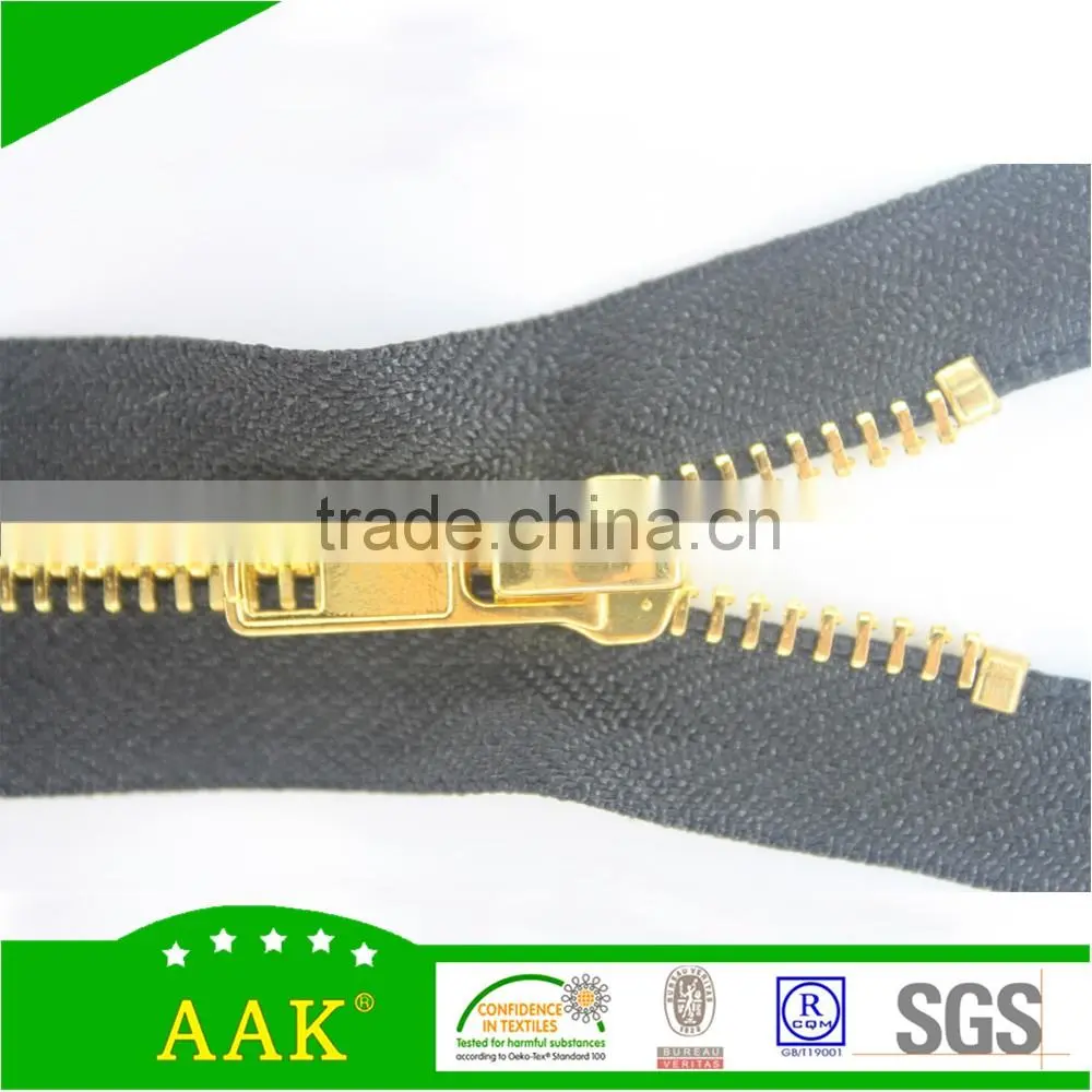 4#Close end gold different types of zipper