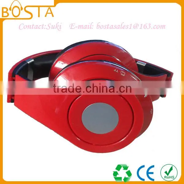 Manufacturering foldable wireless stereo bluetooth headsets with mic TF support