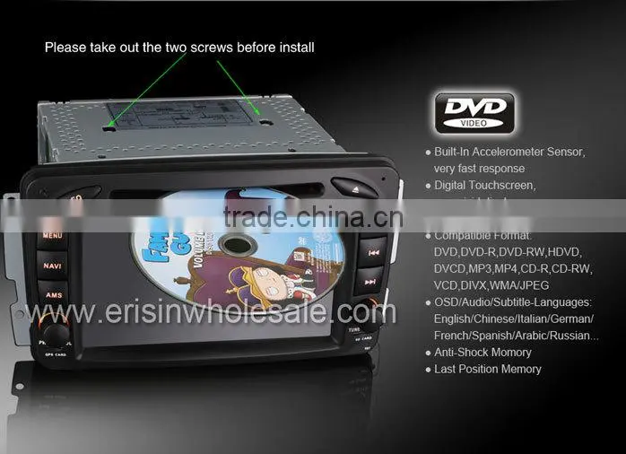 Erisin ES7507M 7" 2 Din Car Media Player for G-Class W463