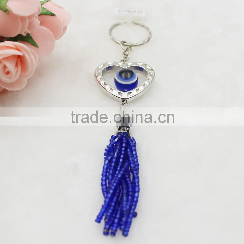 Islamic Fashion Plastic Blue Evil Eye Pendant Keychain