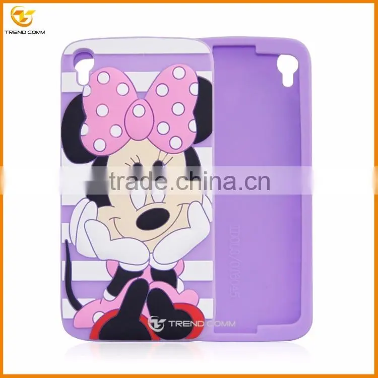 new products 3d cartoon silicone case for Alcatel OT6045