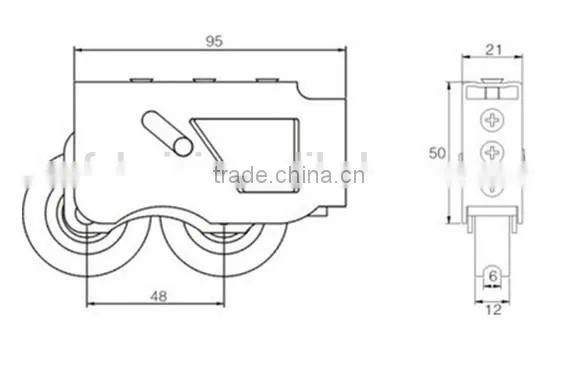 HLS05 cheap good quality pulleys for aluminum windows