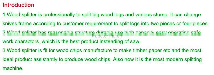 Professional 80cm Horizontal Yard Machine All Wood Log Splitter 18.5kw/alibaba China Good Price Wood Splitter