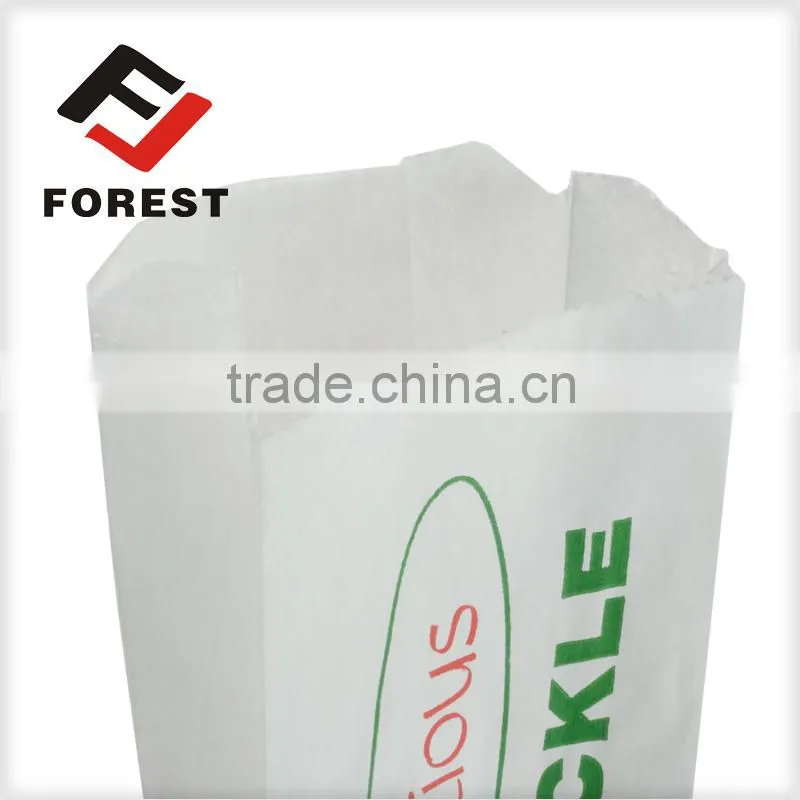 Patterned gusseted merchandise paper bags